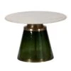 Puro Green Glass And Marble Coffee Table