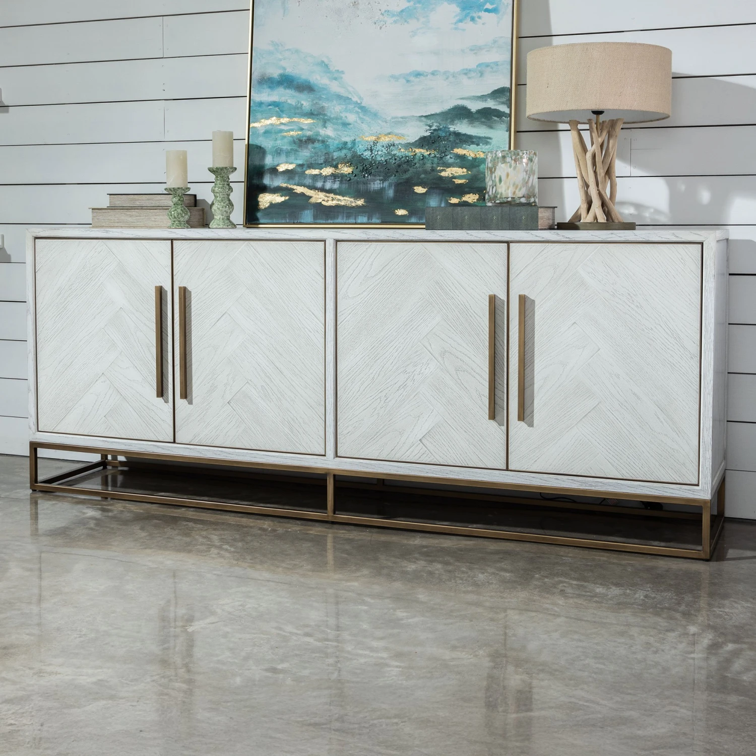 Santa Monica White Wood Sideboard 1 Santa Monica White Wood Sideboard