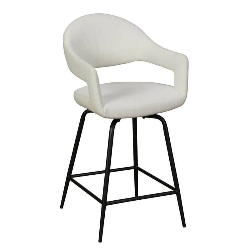 Jenny Counter Bar Stool In Misty Boucle 1 Jenny Counter Bar Stool In Misty Boucle