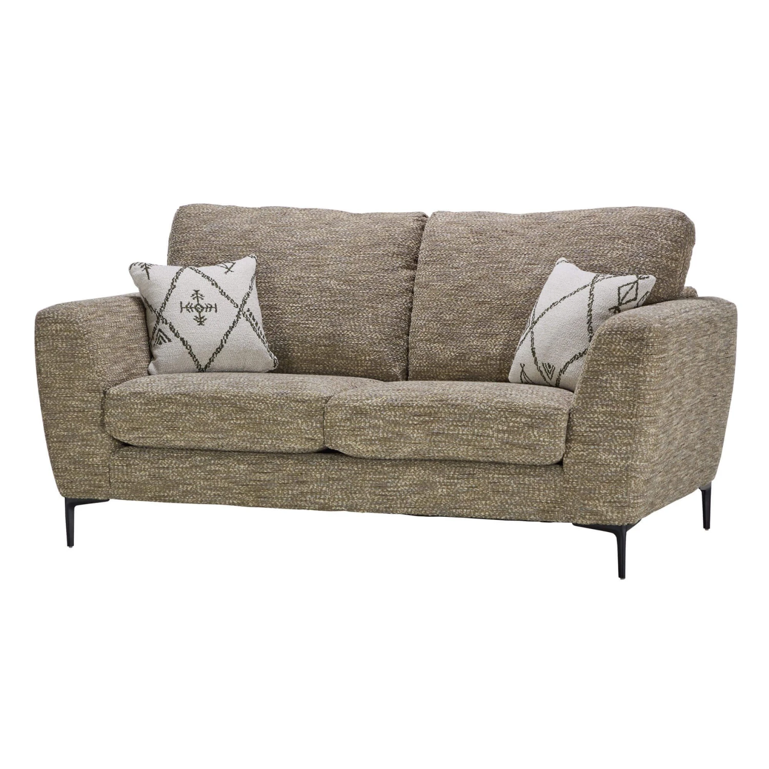 Isabella Green Fabric 2 Seater Sofa 2 Isabella Green Fabric 2 Seater Sofa - Image 2