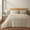 Catherine Lansfield Cosy Cord Natural Coverless Duvet