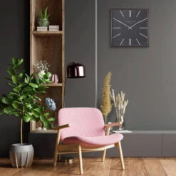 Thomas Kent Garrick Graphite 24 Inch Wall Clock