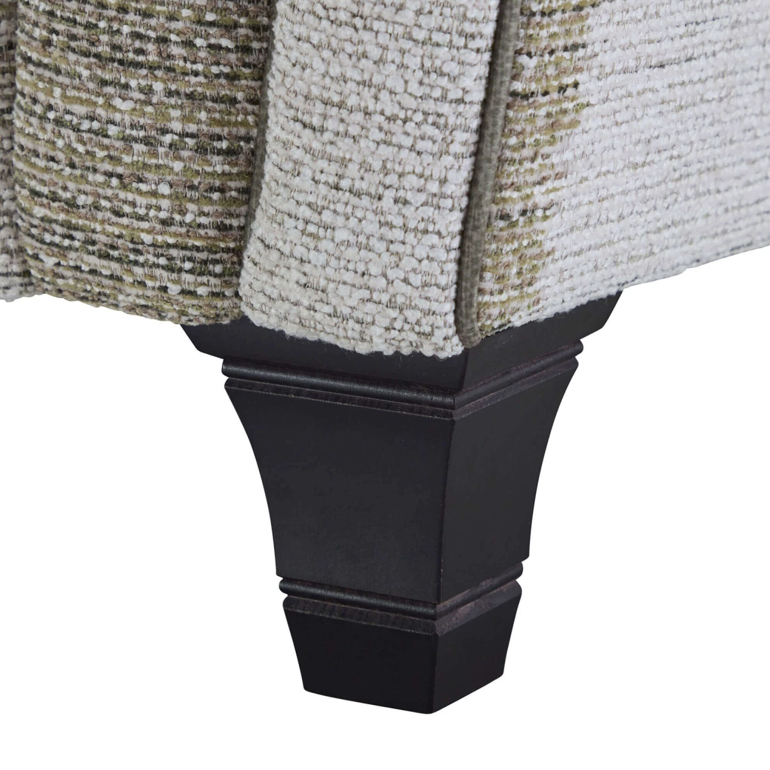 Parker Knoll Harlow Stripe Moss Green Fabric Snuggler Sofa 7 Parker Knoll Harlow Stripe Moss Green Fabric Snuggler Sofa - Image 7