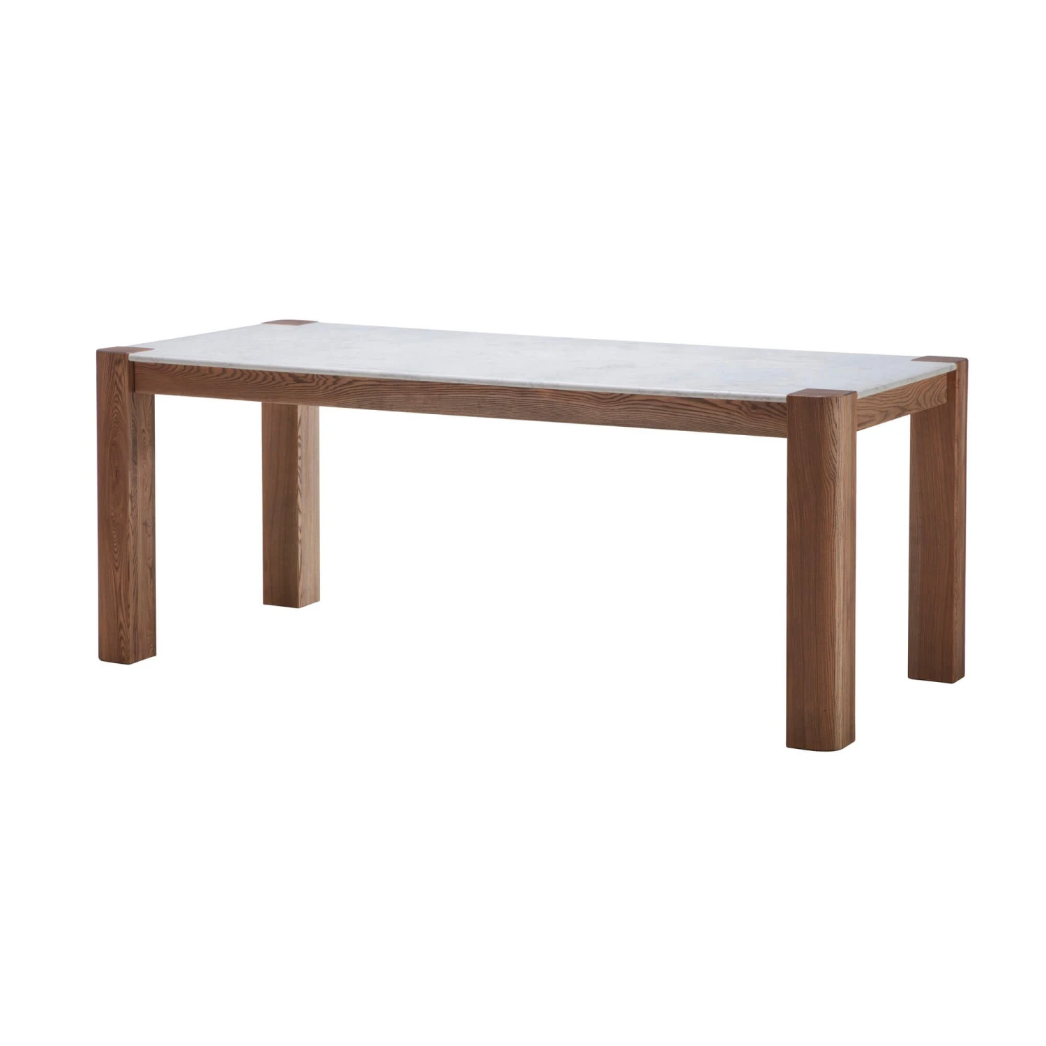 Tivoli Brushed Oak Dining Table With Marble Top 2 Tivoli Brushed Oak Dining Table With Marble Top - Image 2