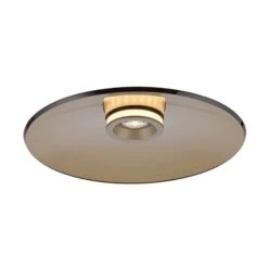 Luna Bronze & Dark Amber Glass 50cm Flush Ceiling And Wall Light -Housing Units Furniture Store bc8d12b288ce0ccb142328629d51ef4e