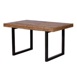 Malmo Reclaimed Timber 140cm Extending Dining Table, Bench & 2 Kiara Blue Chairs -Housing Units Furniture Store bcaf815348b275cb9de0db8eeae433e3