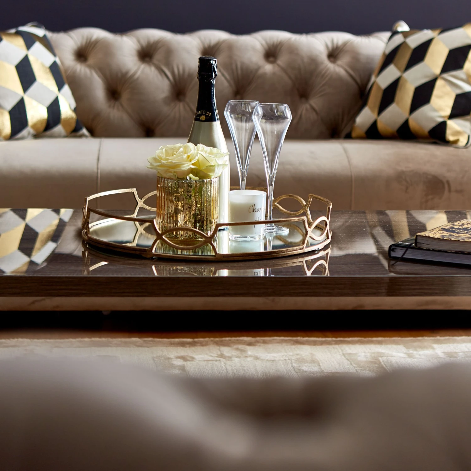 Medina High Gloss Rectangular Coffee Table 4 Medina High Gloss Rectangular Coffee Table - Image 4