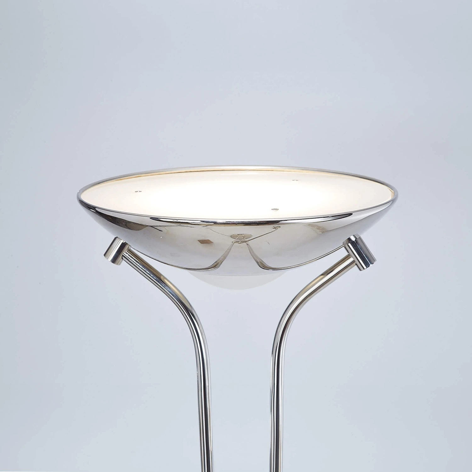 Brazier Polished Nickel USB 2 Light Uplighter Floor Lamp 5 Brazier Polished Nickel USB 2 Light Uplighter Floor Lamp - Image 5