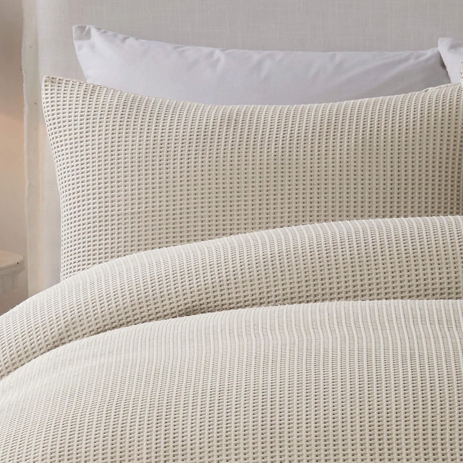 Lindly Waffle Natural Bedding Collection 2 Lindly Waffle Natural Bedding Collection - Image 2