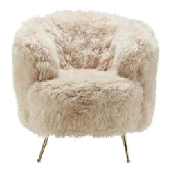 Cream Sheepskin Fur Accent Chair -Housing Units Furniture Store bd97444e0feb277903d572841ed98556 1