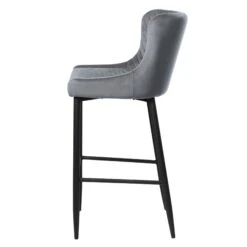 Toby Grey Velvet Counter Bar Stool 5 Toby Grey Velvet Counter Bar Stool -Housing Units Furniture Store bdf61bf17bcd26a1357e923e3fb8dde7