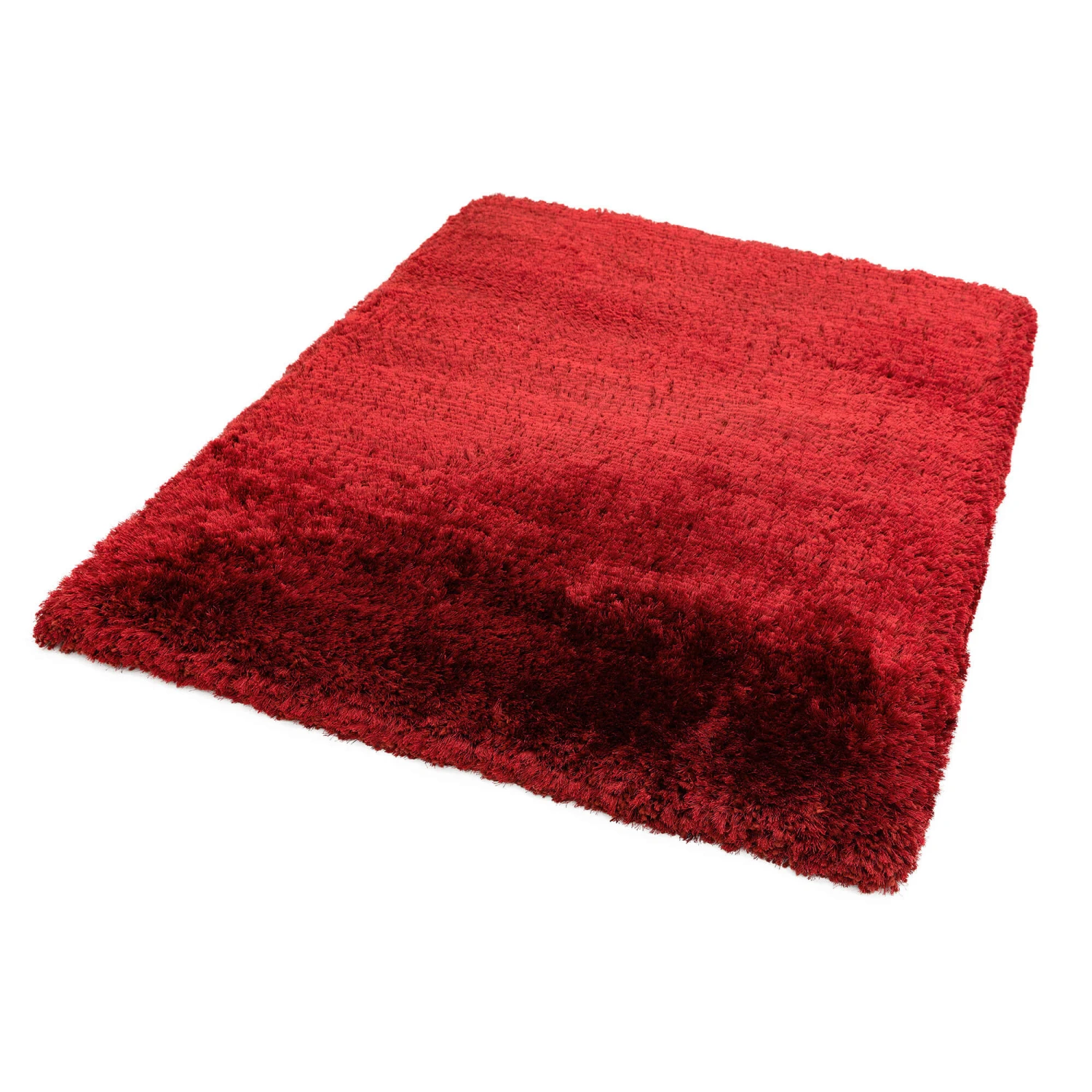 Plush Shaggy Red 140cm X 200cm Rug 2 Plush Shaggy Red 140cm X 200cm Rug - Image 2