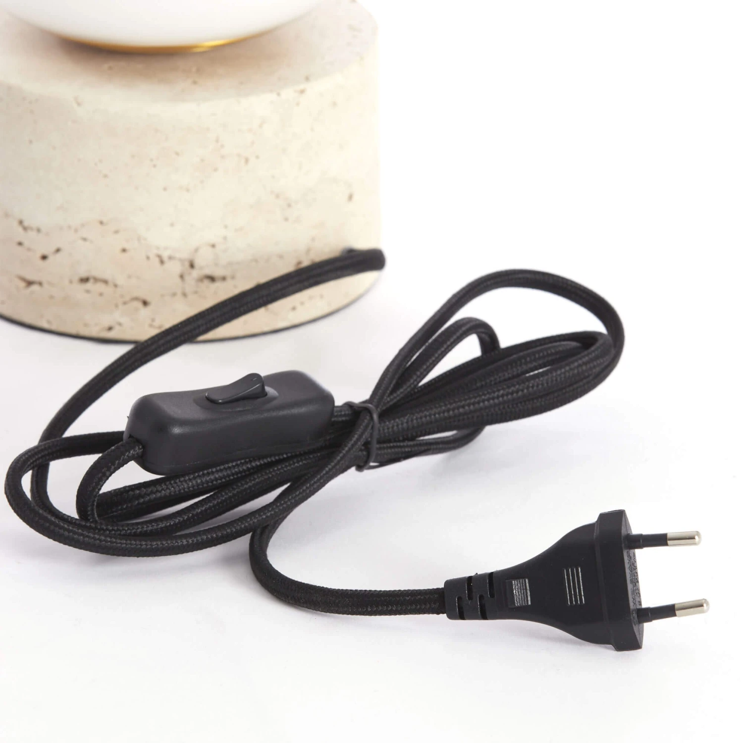 Terazo Sand 47cm Table Lamp With Opal Glass Shade 7 Terazo Sand 47cm Table Lamp With Opal Glass Shade - Image 7