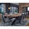 Harrington Oak 240cm Dining Table & 8 Clarence Grey Chairs