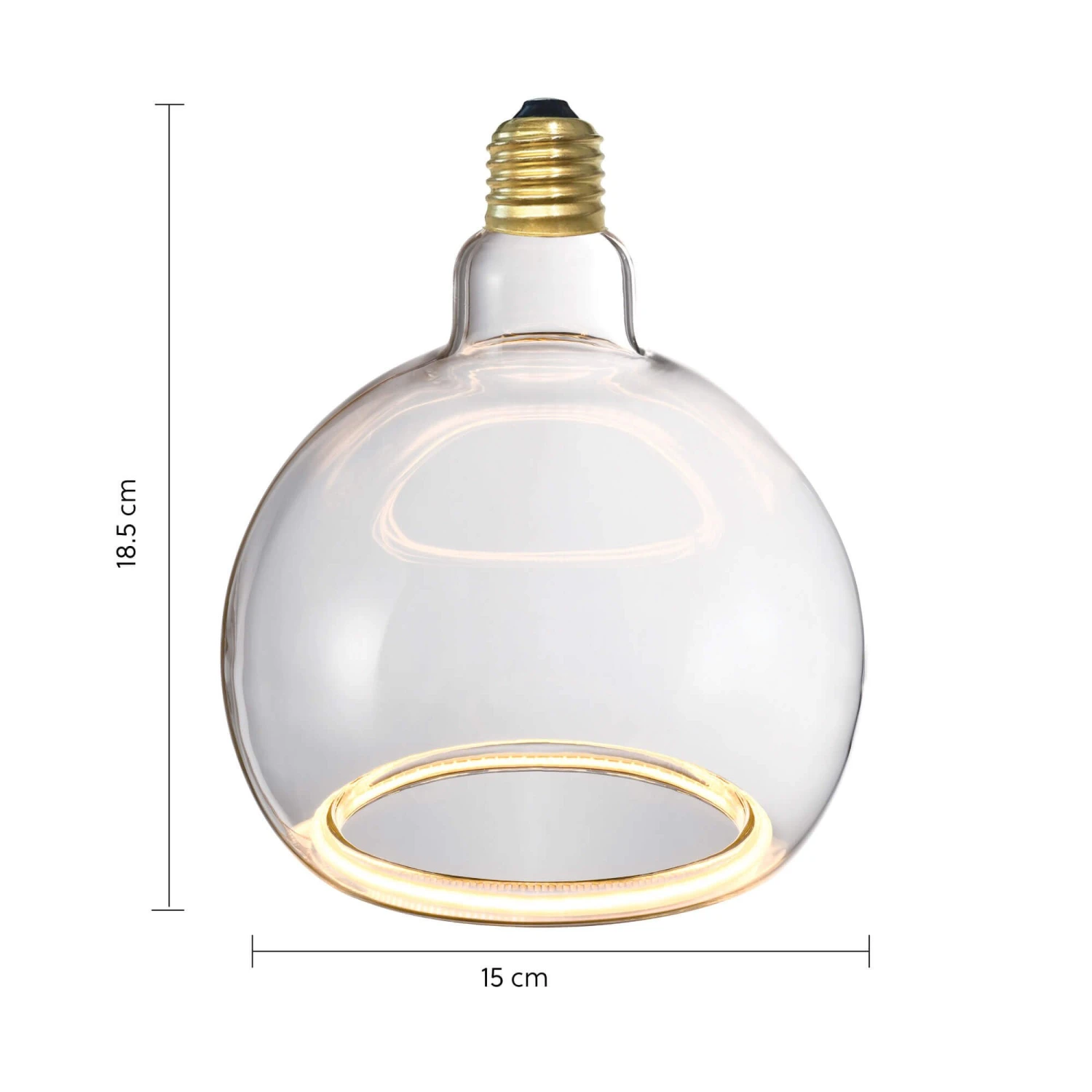 Aura Clear Glass LED 15cm Sphere Bulb 7 Aura Clear Glass LED 15cm Sphere Bulb - Image 7
