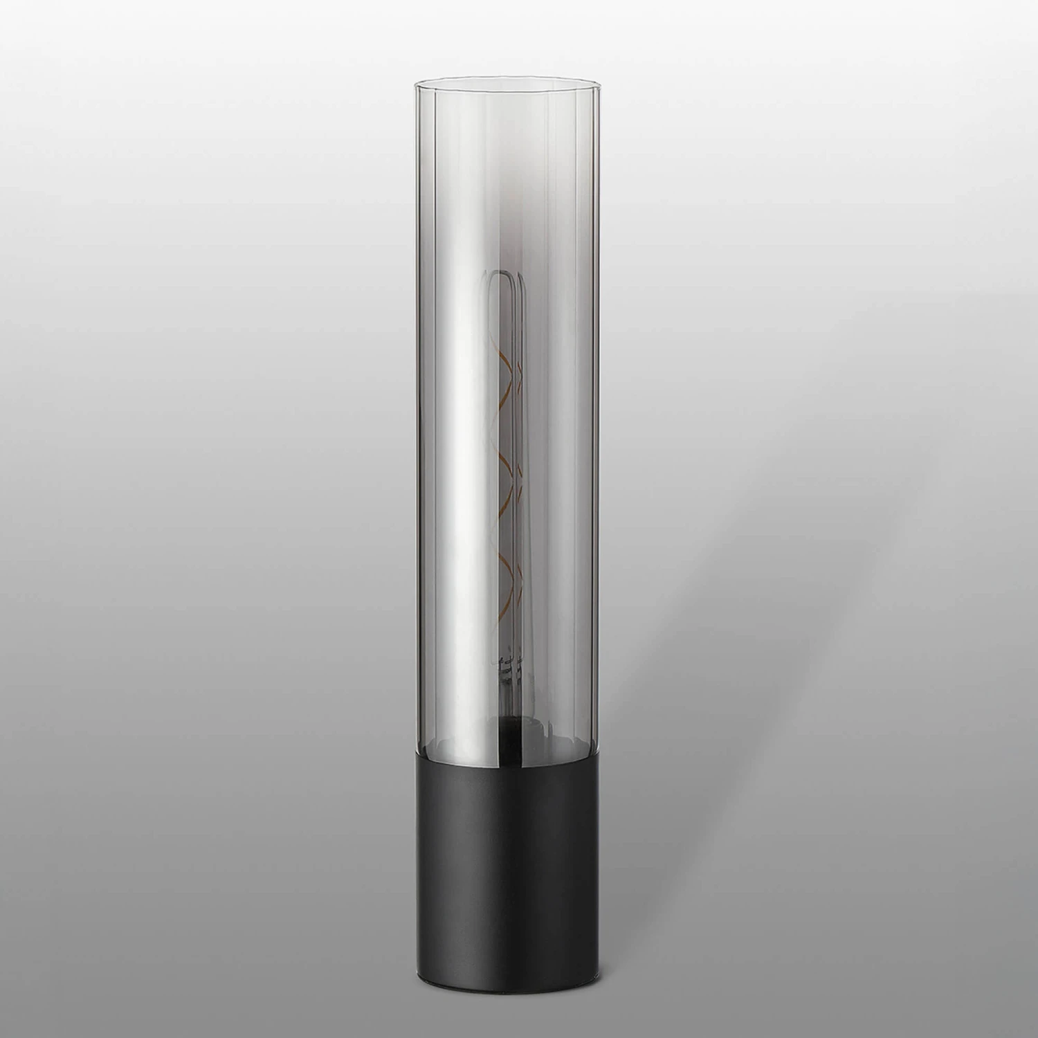 Cuba Satin Black & Smoke Table Lamp 6 Cuba Satin Black & Smoke Table Lamp - Image 6