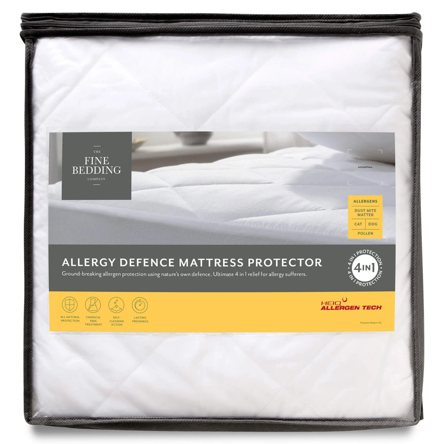 The Fine Bedding Company Superking Anti Allergy Mattress Protector 2 The Fine Bedding Company Superking Anti Allergy Mattress Protector - Image 2