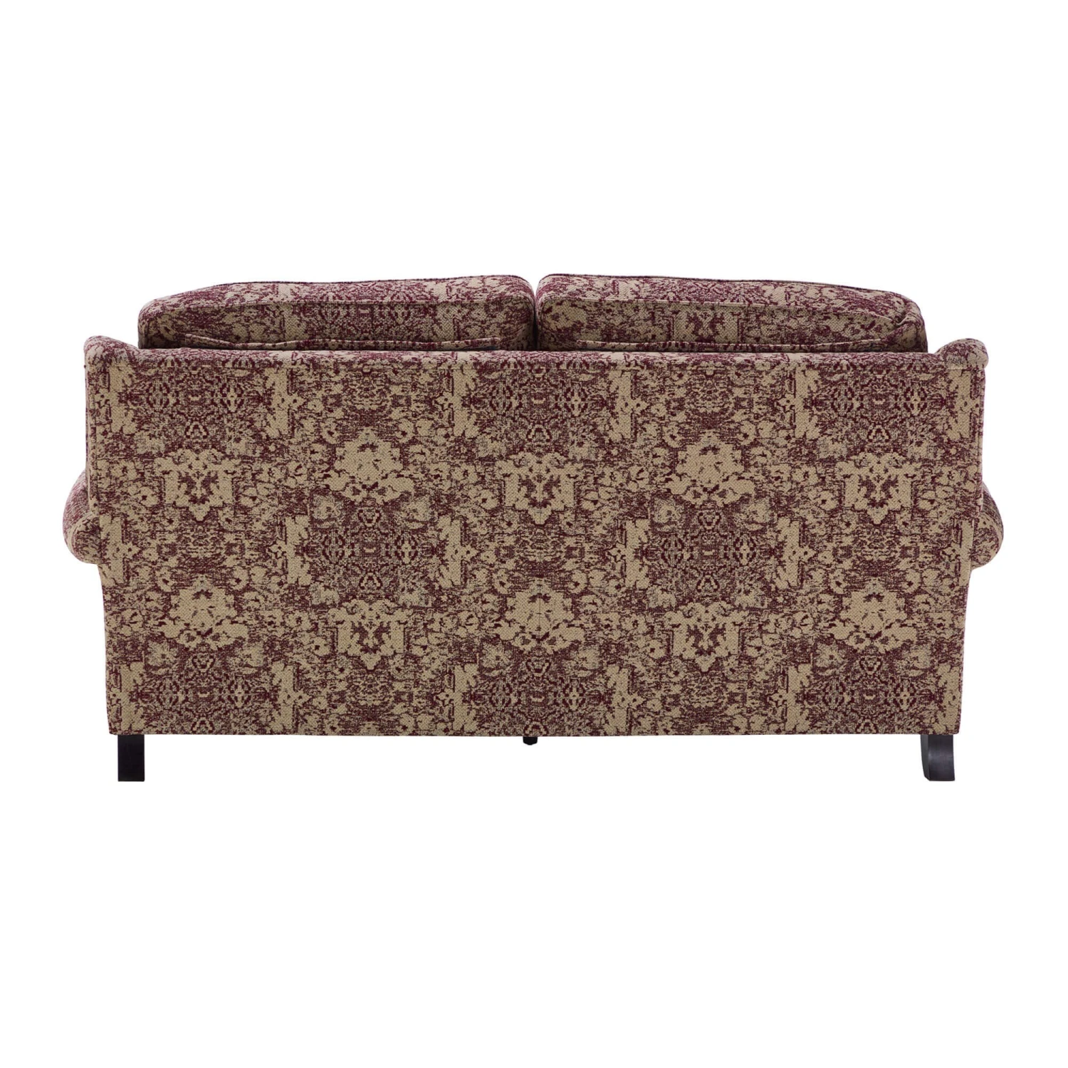 Parker Knoll Oakham Claret Red Fabric Large 2 Seater Sofa 4 Parker Knoll Oakham Claret Red Fabric Large 2 Seater Sofa - Image 4