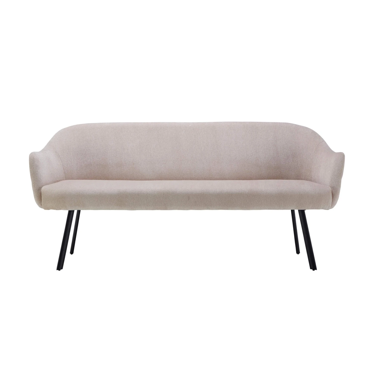 Faith Beige Fabric Dining Bench 2 Faith Beige Fabric Dining Bench - Image 2