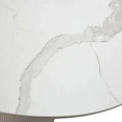 Irina White Marble Effect 119.5cm Round Dining Table -Housing Units Furniture Store c156f39aa7fc1490f26bbc9c711c792a
