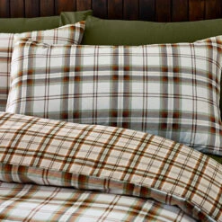 Catherine Lansfield Kelso Check Burnt Orange Single Duvet Set -Housing Units Furniture Store c17c1eb47e5d9ee4d69454eaa97270f2 1