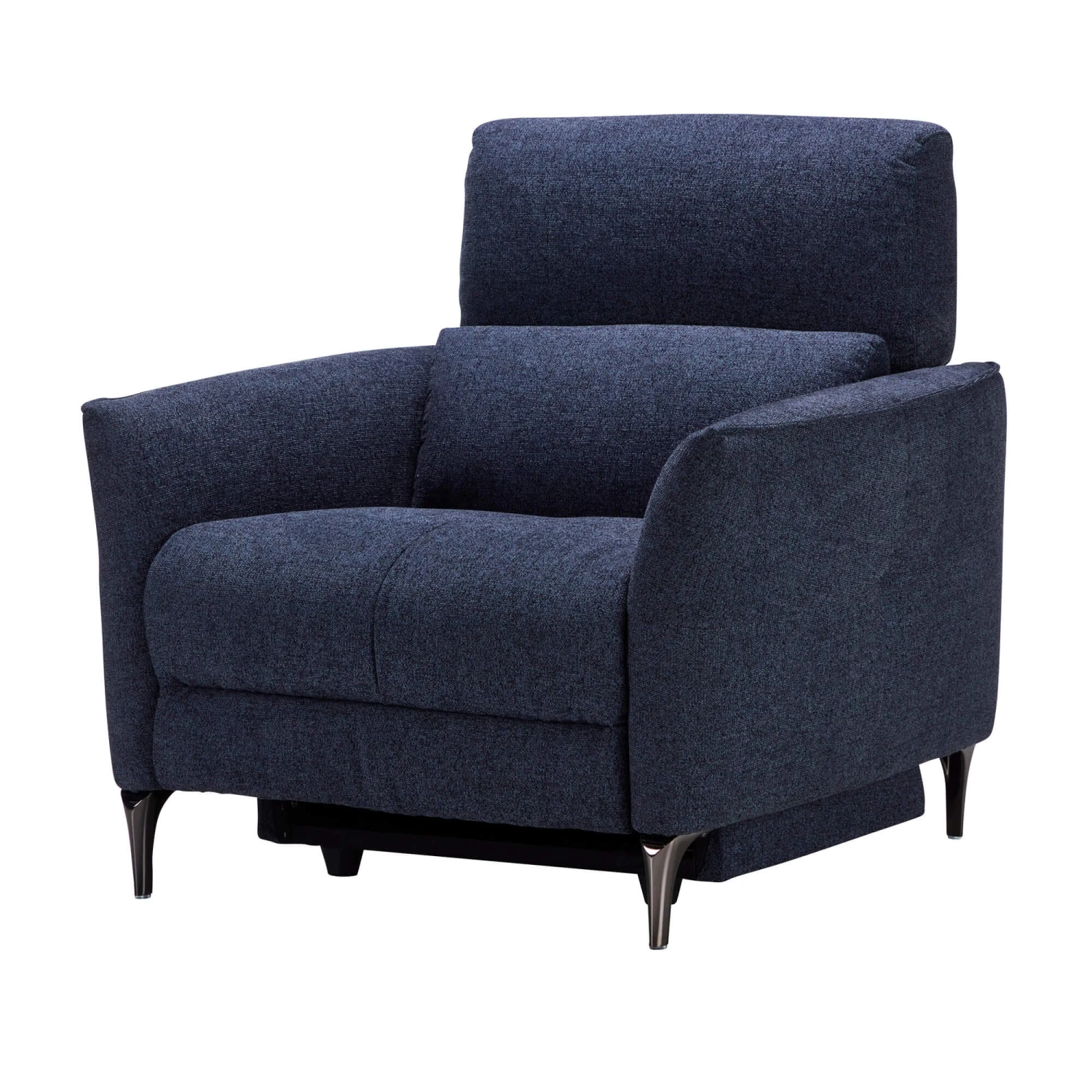 Alicia Blue Fabric Electric Recliner Armchair 2 Alicia Blue Fabric Electric Recliner Armchair - Image 2