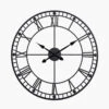 Black Round Skeleton Wall Clock