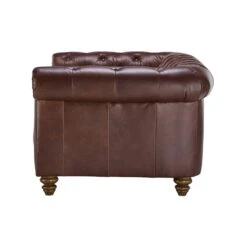 Wentworth Kodak Clove Brown Leather Midi Sofa -Housing Units Furniture Store c2298837b8416a55bbff5e9b18fe0410