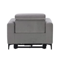 Frascati Misty Grey Fabric Power Recliner Armchair -Housing Units Furniture Store c3714e525d9b8d08611bf370d3e868ce