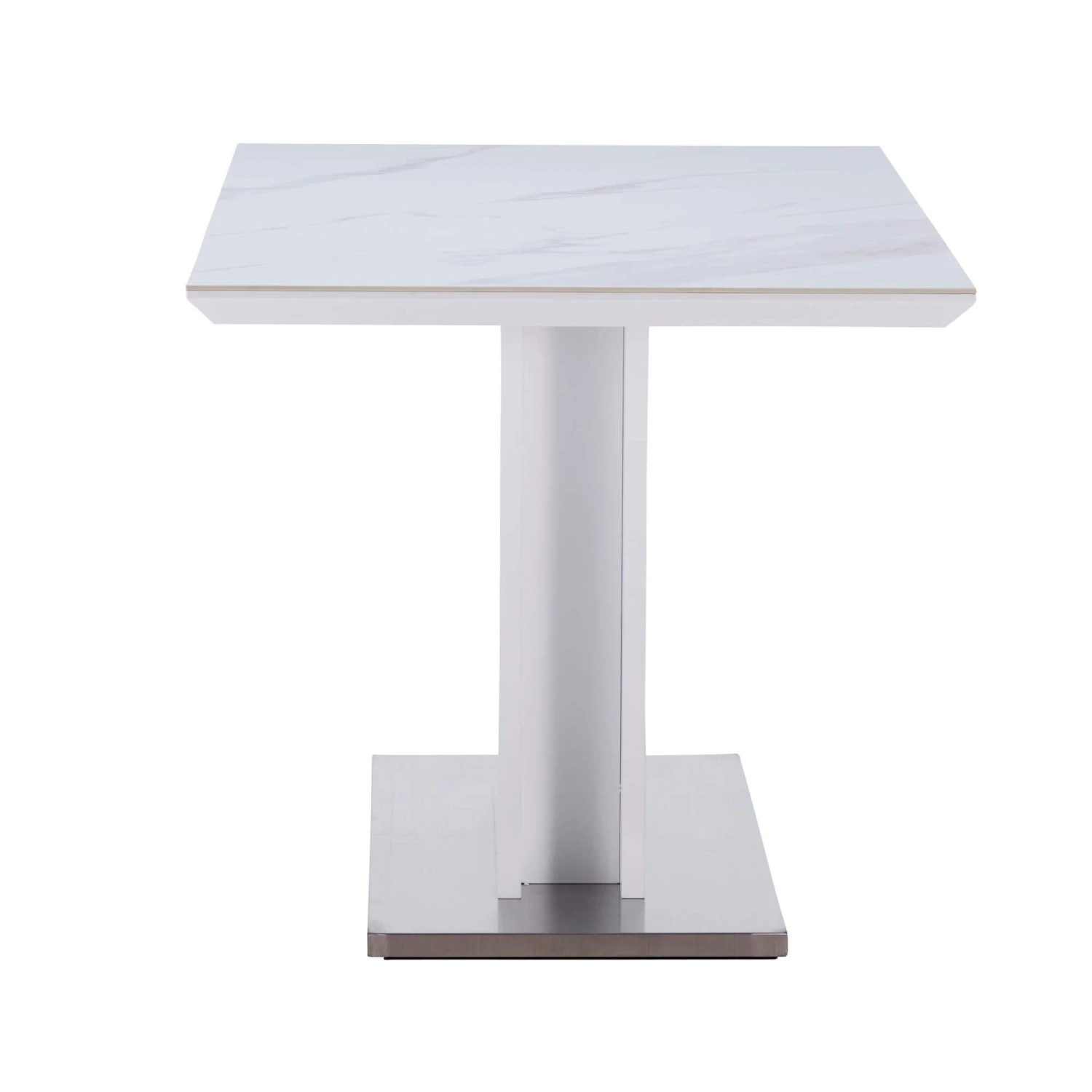 Serena 135cm White Ceramic Dining Table 4 Serena 135cm White Ceramic Dining Table - Image 4