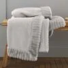 Catherine Lansfield Soft Touch Silver Grey Throw