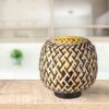 Black Bamboo Table Lamp