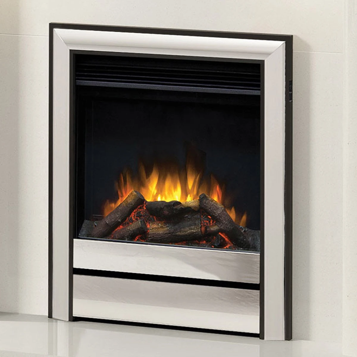 Chollerton Standard Chrome Inset Electric Fire 2 Chollerton Standard Chrome Inset Electric Fire - Image 2