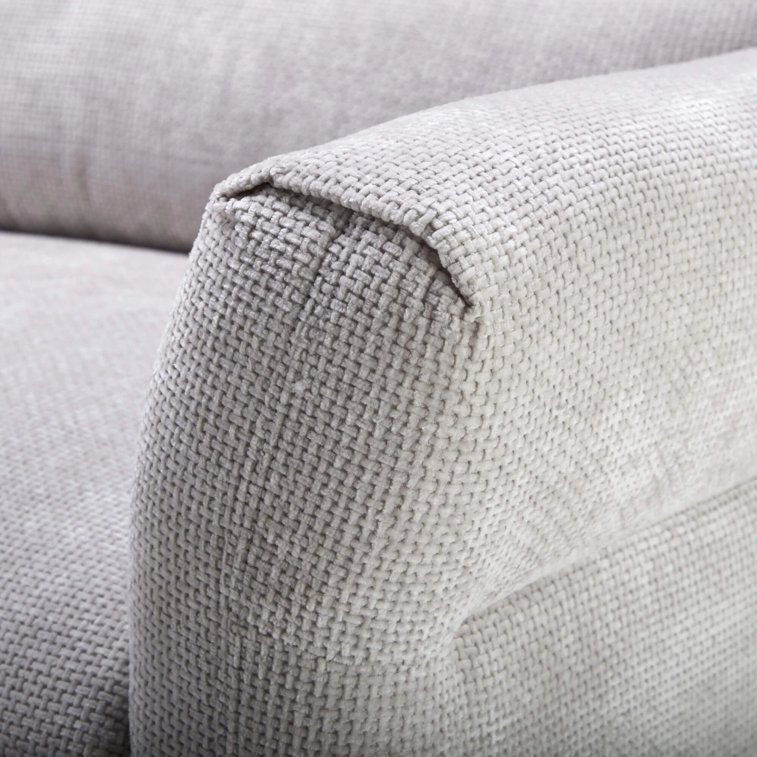 Corniche Grey Fabric 3 Seater Sofa 5 Corniche Grey Fabric 3 Seater Sofa - Image 5