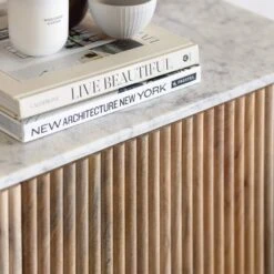 Rochelle Mango Wood & Marble Wide Sideboard -Housing Units Furniture Store c609e63940c48f8211cf66753d3f637b