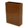 Libra Elk Rectangular Glazed Terracotta Vase