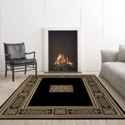 Da Vinci Black 133x195cm Rug