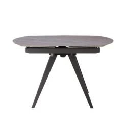 Allegri Extending Sintered Stone Top & Grey Leg Dining Table With 4 Mina Dark Grey Dining Chairs -Housing Units Furniture Store c67fa425fe7f2aa18df751445717a94d 3