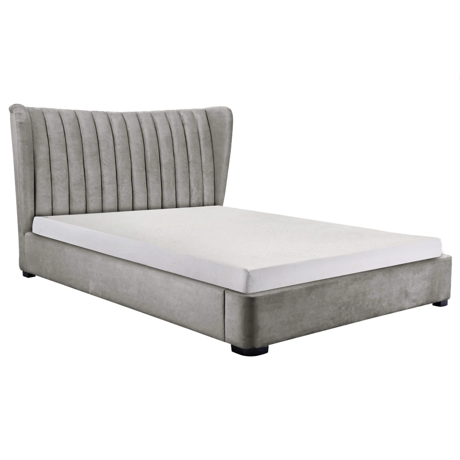 Howden Grey Velvet Ottoman Bed Frame Collection 1 Howden Grey Velvet Ottoman Bed Frame Collection