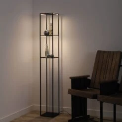 Contura Black Display Floor Lamp
