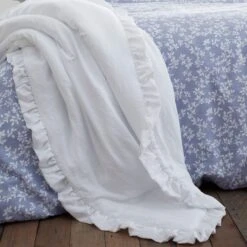 Bianca Soft Washed Frill 220cm X 230cm White Bedspread 5 Bianca Soft Washed Frill 220cm X 230cm White Bedspread -Housing Units Furniture Store c89c3152a7dc4a39364a163fd349b252