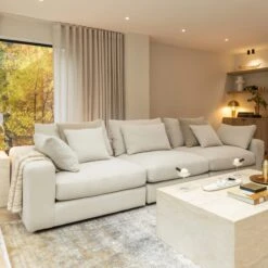 Genevieve Tuscan Ivory Fabric 3 Seater Sofa 10 Genevieve Tuscan Ivory Fabric 3 Seater Sofa -Housing Units Furniture Store c8fda2b78cb825de309b23e7f4259f9a