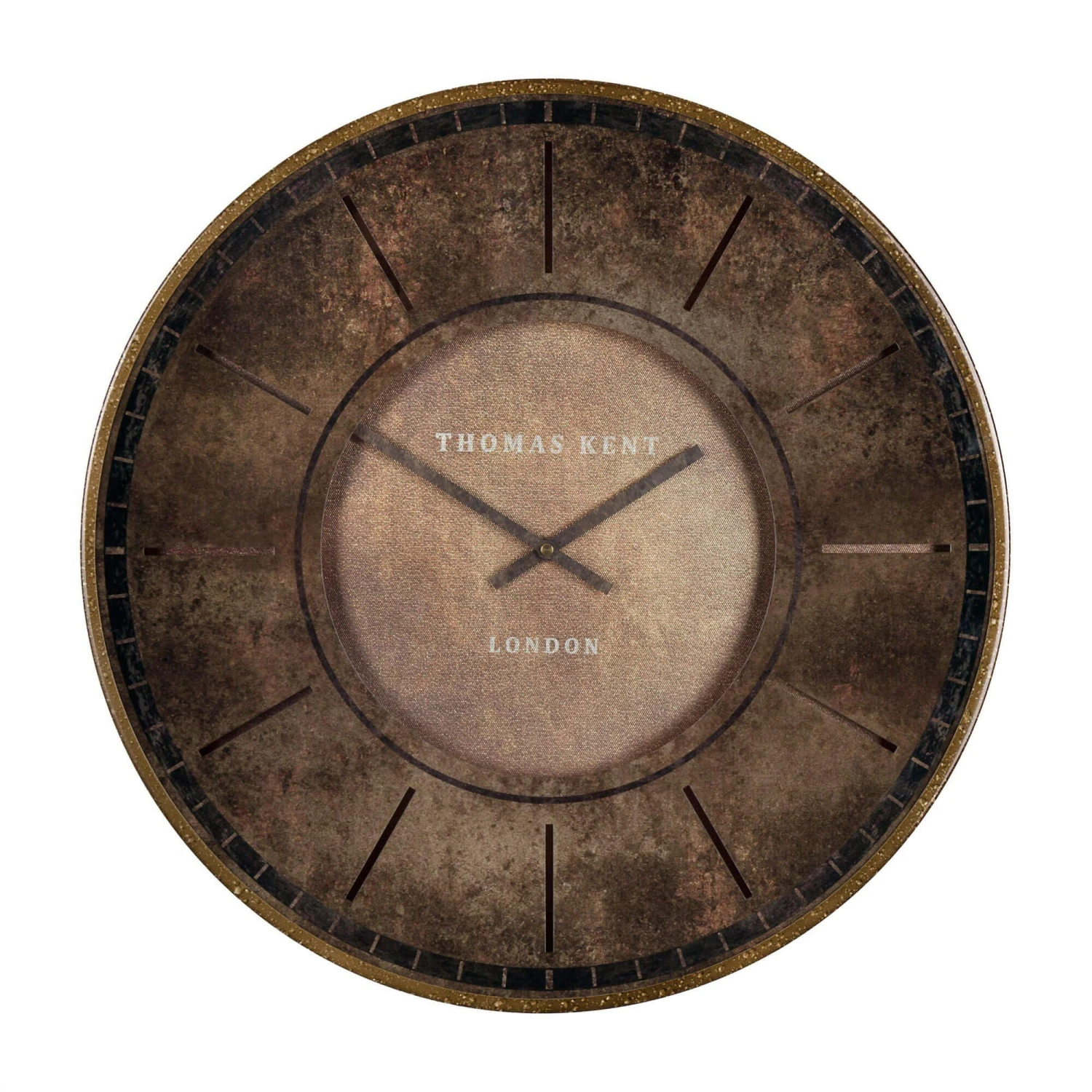 Thomas Kent Florentine Brown Leather Wall Clock 3 Thomas Kent Florentine Brown Leather Wall Clock - Image 3