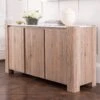 Tivoli Brushed Oak Sideboard With Marble Top