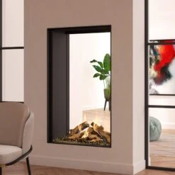 DRU Maestro 75 Tunnel Portrait 2 Sided Gas Fire
