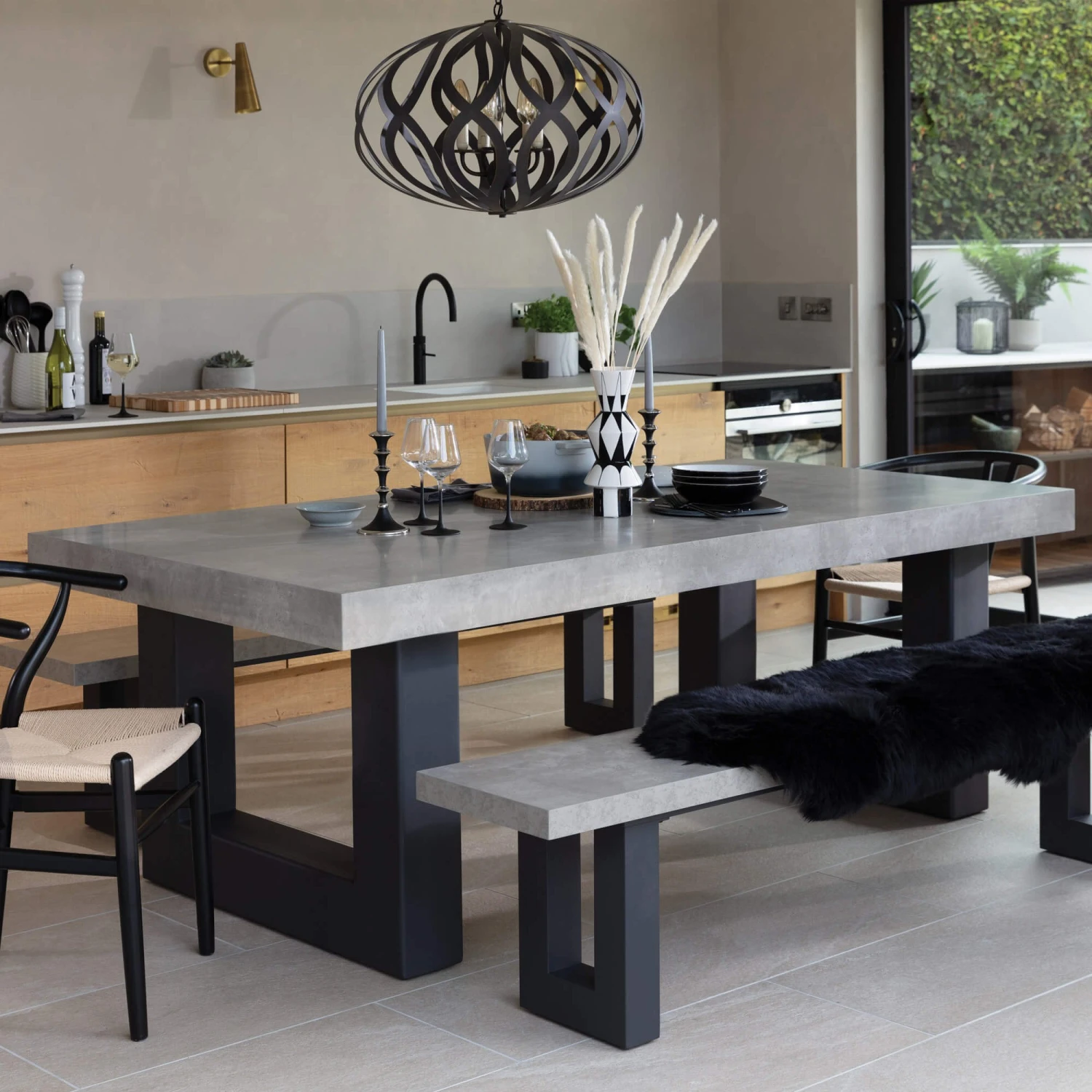 Sheepskin Black Double Rug 3 Sheepskin Black Double Rug - Image 3