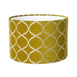 35cm Trellis Ochre Drum Shade