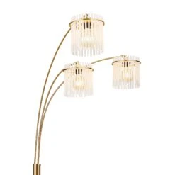 Icelle Matt Gold & Opal Fade Glass Rods 3 Light Floor Lamp -Housing Units Furniture Store cafa189941a87c87538981e45b216a3d