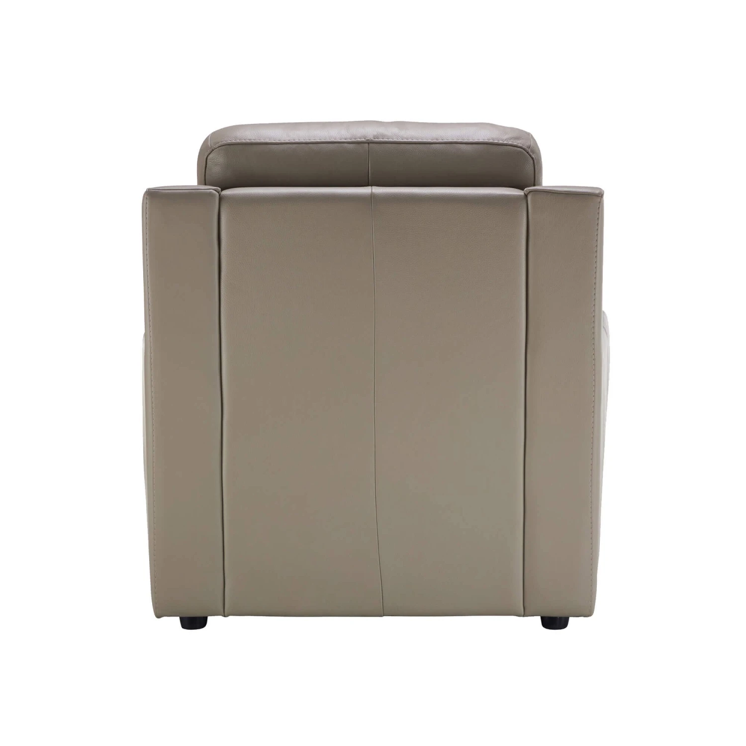 Mario Taupe Leather Armchair 4 Mario Taupe Leather Armchair - Image 4