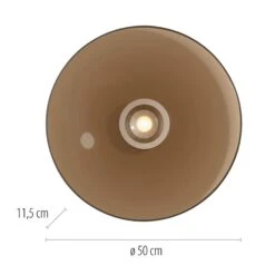 Luna Bronze & Dark Amber Glass 50cm Flush Ceiling And Wall Light -Housing Units Furniture Store cd7db8b37e3ae87dd06dbcedac0f89b3